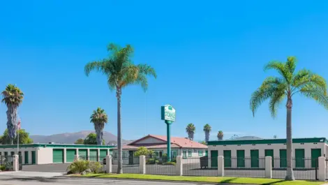 Street View of gated storage facility.