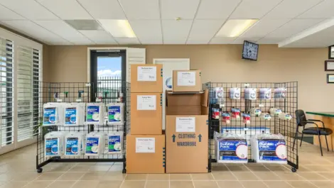 Storage packing supplies.