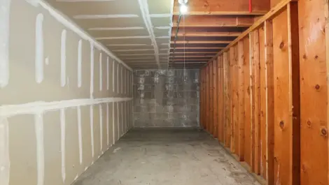 Inside of storage units.