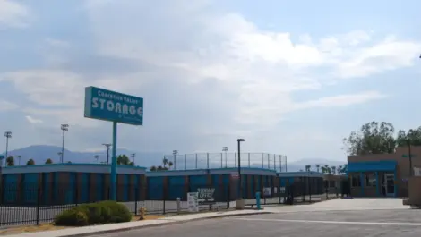 Coachella Valley storage facility from the street.