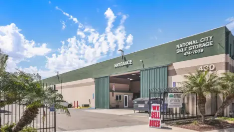 National City Self Storage entrance.