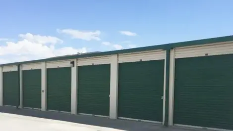 Green and white medium storage units.